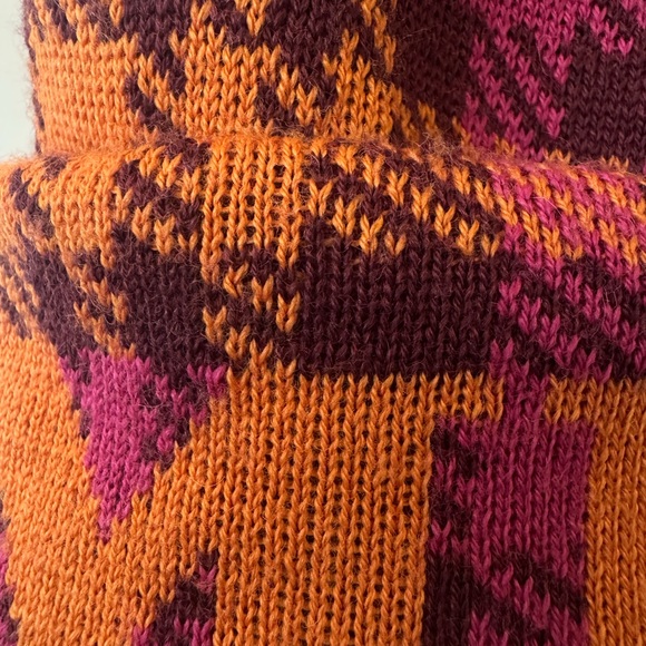 Missoni Orange and Purple Checkered Hat